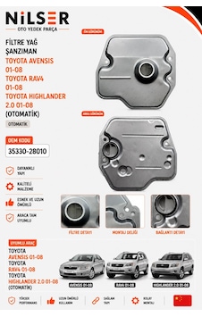 Toyota Avensis Şanzıman Yağ Filtre 2001-2008 Otomatik
