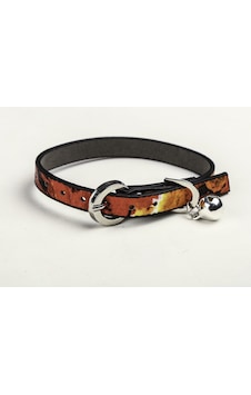 Çok Renkli Derili Metal Tokali Kedi Tasması Çok Renkli Derili Metal Tokali Kedi Tasması