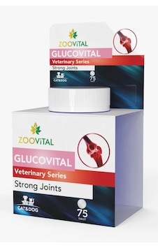 Glucovital 75 Tablet Kedi Ve Küçük Irk Köpekler Için Kas Ve Eklem Desteği Glucovital 75 Tablet Kedi Ve Küçük Irk Köpekler Için Kas Ve Eklem Desteği