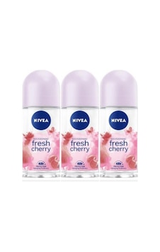 Nivea Fresh Cherry Kadın Roll-On Deodorant 50 ML x 3 Nivea Fresh Cherry Kadın Roll-On Deodorant 50 ML x 3