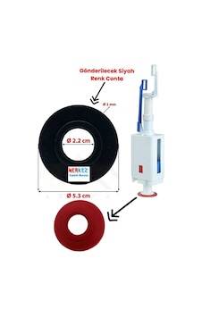 Japar Güral Gömme Rezervuar Iç Takım Boşaltma Contası Siyah