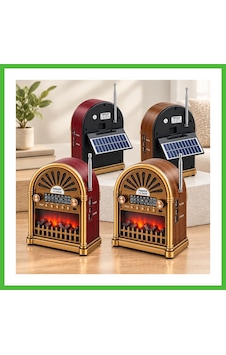 Vaveni Solar Şarjlı Retro Bluetooth Radyo Hoparlör - Am/fm/sw, Usb/type-c Arz Vaveni Solar Şarjlı Retro Bluetooth Radyo Hoparlör - Am/fm/sw, Usb/type-c Arz
