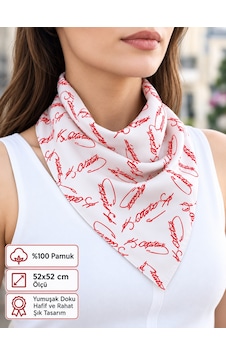 Herşeynota Atatürk İmza Beyaz Kırmızı %100 Pamuk 52x52 Cm Fular Bandana Okul, Etkinlik, Tören, Gösteri Çok Renkli Herşeynota Atatürk İmza Beyaz Kırmızı %100 Pamuk 52x52 Cm Fular Bandana Okul, Etkinlik, Tören, Gösteri Çok Renkli