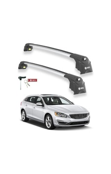 Turtle Volvo V60 2011-2018 Ara Atkı Air2 Gri