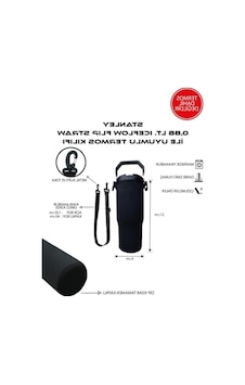 0.88 Lt. Omuz Askılı Termos Kılıfı, Iceflow Flip Straw İle Uyumlu Açık Bej 0.88 Lt. Omuz Askılı Termos Kılıfı, Iceflow Flip Straw İle Uyumlu Açık Bej