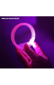 Pembe Led Işıklı Baskı Yapılabilen Pilli Bileklik Bilezik 1,5 Cm Genişlik Pembe Led Işıklı Baskı Yapılabilen Pilli Bileklik Bilezik 1,5 Cm Genişlik