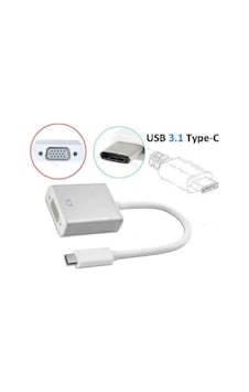 4694 Usb 3.1 Type-C To Vga Adaptör Çevirici Dönüştürücü Apple Uyumlu MacBook 4694 Usb 3.1 Type-C To Vga Adaptör Çevirici Dönüştürücü Apple Uyumlu MacBook