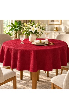 Kıng Cotton Jacklıne Gofre Kutulu Masa Örtüsü Kırmızı - Bordo Kıng Cotton Jacklıne Gofre Kutulu Masa Örtüsü Kırmızı - Bordo