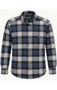 Classics Men Regular Fit Erkek Kışlık Hakiki Oduncu Gömleği Mavi