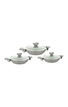 Oms 3004.01 Gri Sahan Seti 18-20-22 CM