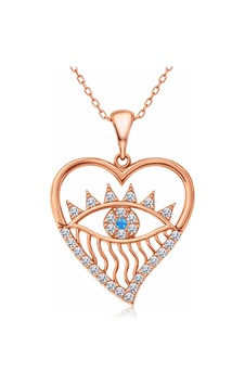 Gümüş Rose Kalp Göz Kadın Kolye 01 - Gold 85321641 Gümüş Rose Kalp Göz Kadın Kolye 01 - Gold 85321641