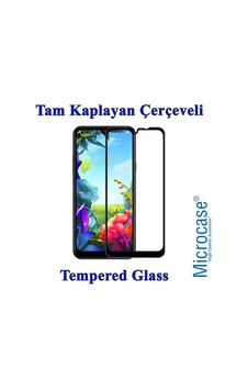 Microcase LG Uyumlu K40S Tam Kaplayan Çerçeveli Tempered Cam Siyah Microcase LG Uyumlu K40S Tam Kaplayan Çerçeveli Tempered Cam Siyah