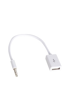 Usb Dişi To Aux Stereo 3 Boğumlu Kablo Usb Dişi To Aux Stereo 3 Boğumlu Kablo