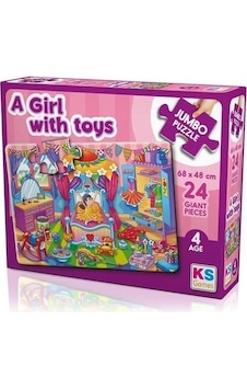 Ks Puzzle A Girl With Toys Jumbo Puzzle Ks Puzzle A Girl With Toys Jumbo Puzzle