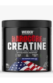 Weider Hardcore Creatine Monohydrate Powder 250g - Blue Rasperry Bubble Gum Aromalı Weider Hardcore Creatine Monohydrate Powder 250g - Blue Rasperry Bubble Gum Aromalı