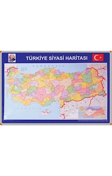 Panda 401 Türkiye Siyasi Haritası Alüminyum Çerçeve 70X100 Panda 401 Türkiye Siyasi Haritası Alüminyum Çerçeve 70X100