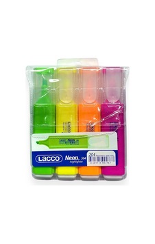 Lacco Neon Fosforlu Kalem 4 Renk