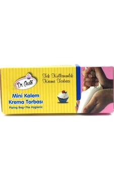 Dr. Gusto Kalem Krema Sıkma Torbası 30x15cm 72li Paket Şeffaf