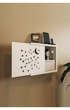 Wifi-modem Samanyolu Kapak Saklama Kutusu Bilgisayar Kablo Priz Beyaz Wifi-modem Samanyolu Kapak Saklama Kutusu Bilgisayar Kablo Priz Beyaz
