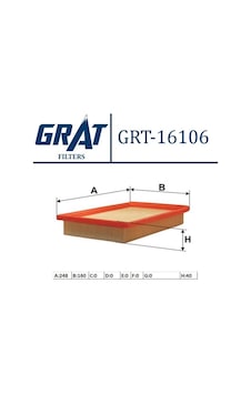 Hava Filtresi Grat 16106 Hyundai Accent 1995-2000 Hava Filtresi Grat 16106 Hyundai Accent 1995-2000