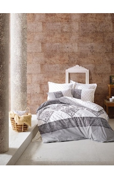 Cotton Box Çift Kişilik Bohem Nevresim Takımı Alope Gri
