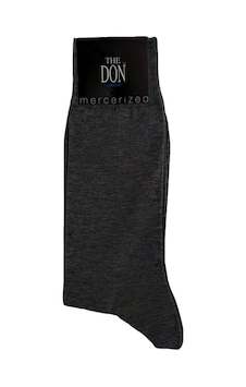 The Don London Merserize Erkek Çorap Gri-Gri-40-44 Gri