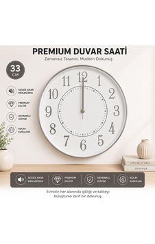Galaxy Duvar Saati, 33 Cm, Sessiz Akar Dekoratif Kc5 Diğer Galaxy Duvar Saati, 33 Cm, Sessiz Akar Dekoratif Kc5 Diğer