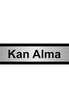Kan Alma 5x20cm Gümüş Renk Metal Yönlendirme Levhası Kan Alma 5x20cm Gümüş Renk Metal Yönlendirme Levhası