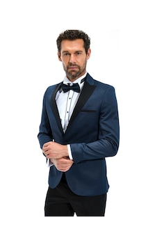 Morven Erkek Lacivert Portofino Slimfit Jakarlı Smokin 20mc055009200 Lacivert Morven Erkek Lacivert Portofino Slimfit Jakarlı Smokin 20mc055009200 Lacivert