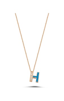 0,03 Karat Pırlantalı H Harf Kolye 0,03 Karat Pırlantalı H Harf Kolye