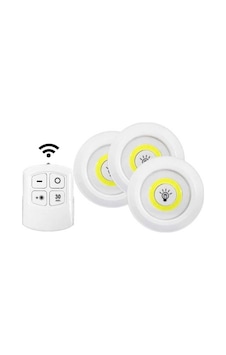 Kablosuz Uzaktan Kumandalı 3 Lü Led Lamba Seti Çok Renkli Kablosuz Uzaktan Kumandalı 3 Lü Led Lamba Seti Çok Renkli