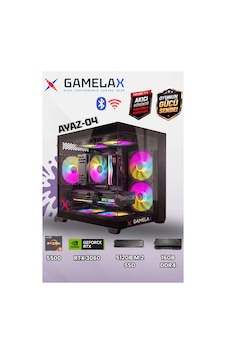 Gamelax Ayaz-04 R5-5500 16 GB 512 GB SSD 12 GB RTX3060 Dos Masaüstü Bilgisayar Gamelax Ayaz-04 R5-5500 16 GB 512 GB SSD 12 GB RTX3060 Dos Masaüstü Bilgisayar