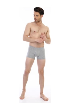 6 Adet Çift Kaplan Erkek Elastanlı Boxer 810 Gri 6 Adet Çift Kaplan Erkek Elastanlı Boxer 810 Gri