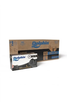 Şeylişeyler - Dolphin Siyah Nitril Eldiven L Beden Large Pudrasız Muayene Eldiveni - 5 Paket 500 Adet Şeylişeyler - Dolphin Siyah Nitril Eldiven L Beden Large Pudrasız Muayene Eldiveni - 5 Paket 500 Adet