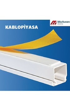 Mutlusan 12X12 Mm Yapışkan Bantlı Kablo Kanalı (10 Metre) (220524091) Mutlusan 12X12 Mm Yapışkan Bantlı Kablo Kanalı (10 Metre) (220524091)