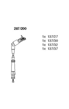 Bremı 287.200 Ateşleme Kablosu Seti Bmw M43 E36 12121247361 Bremı 287.200 Ateşleme Kablosu Seti Bmw M43 E36 12121247361