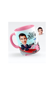 Kişiye Özel Host Karikatürlü Pembe Kupa Bardak - 1 Kişiye Özel Host Karikatürlü Pembe Kupa Bardak - 1