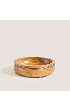 Raye Ahşap Sunum Kasesi 15x15x4 Cm Natural