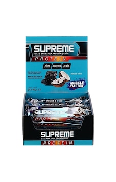 Muscle Station Supreme Protein Bar Dark Chocolate Coconut 40 G 24 Adet Muscle Station Supreme Protein Bar Dark Chocolate Coconut 40 G 24 Adet