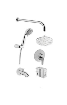 Artema Flow Round Ankastre Banyo Seti - A49306 Gümüş Artema Flow Round Ankastre Banyo Seti - A49306 Gümüş