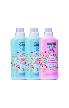 U Green Clean Baby Çamaşır Deterjanı 1 L + Çamaşır Deterjanı 1 L + Yumuşatıcı U Green Clean Baby Çamaşır Deterjanı 1 L + Çamaşır Deterjanı 1 L + Yumuşatıcı