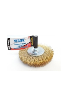 Ha10131 Pimli Sarı Tel Daire Fırça 60x8 Mm Ha10131 Pimli Sarı Tel Daire Fırça 60x8 Mm
