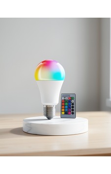 Akıllı Rgb Led Ampul E27 Renk Değiştiren Uzaktan Kumandalı Çok Renkli Akıllı Rgb Led Ampul E27 Renk Değiştiren Uzaktan Kumandalı Çok Renkli