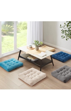 Rual Kadife Döşemelik Kumaştan Yer Pufu Sandalye Minderi Yer Minderi 60x60 Cm Gri Rual Kadife Döşemelik Kumaştan Yer Pufu Sandalye Minderi Yer Minderi 60x60 Cm Gri