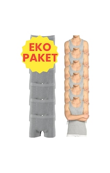 Tezzgelsin Erkek Eko Set 6 Adet Atlet 6 Adet Boxer Gri Gri Tezzgelsin Erkek Eko Set 6 Adet Atlet 6 Adet Boxer Gri Gri