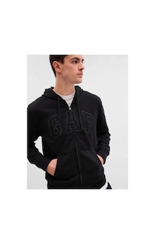 Gap V-heritage Logo Fz 499917 Erkek Kapüşonlu Fermuarlı Sweatshirt Siyah-24493 Gap V-heritage Logo Fz 499917 Erkek Kapüşonlu Fermuarlı Sweatshirt Siyah-24493