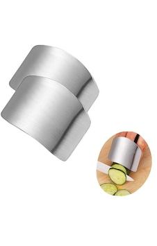 2li Metal Parmak Koruyucu Hızlı Ve Güvenli Kesme Paslanmaz Çelik Koruyucu Aparat Ahşap