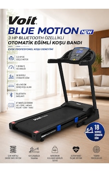 Voit Blue Motion New 3 Hp Bluetooth Özellikli Otomatik Eğimli Koşu Bandı Voit Blue Motion New 3 Hp Bluetooth Özellikli Otomatik Eğimli Koşu Bandı