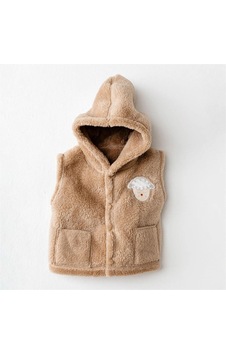 Andywawa Bebek Tinny's Sheep Peluş Yelek Bej Ac26163 Beige Andywawa Bebek Tinny's Sheep Peluş Yelek Bej Ac26163 Beige