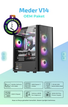 IH Meder V14 R7-5700X 16 GB 1 TB SSD 8 GB RTX5060 Free Dos Masaüstü Oyuncu Bilgisayarı IH Meder V14 R7-5700X 16 GB 1 TB SSD 8 GB RTX5060 Free Dos Masaüstü Oyuncu Bilgisayarı